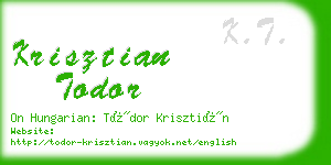 krisztian todor business card